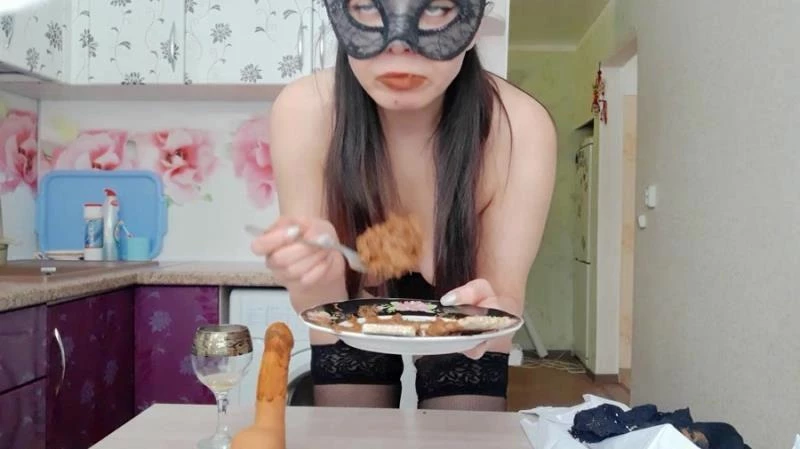 The day of shitty secretary. Breakfast. (part1) with ScatLina 2024 1920x1080