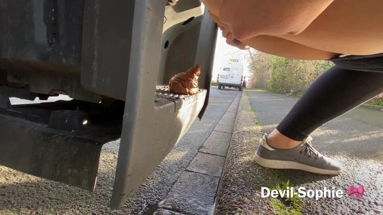OMG - how does the shit get onto the truck running board 2024 Devil Sophie UltraHD/4K