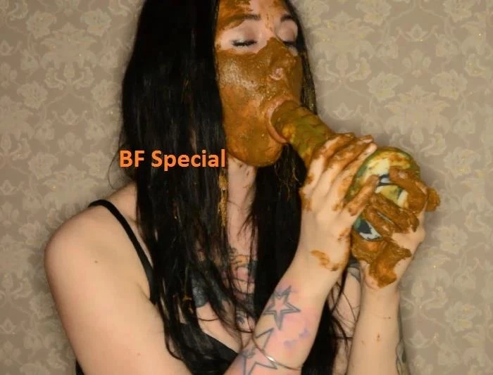 Shitting in mouth slave quickly eats diarrhea. 2024 FSpec-560 FullHD