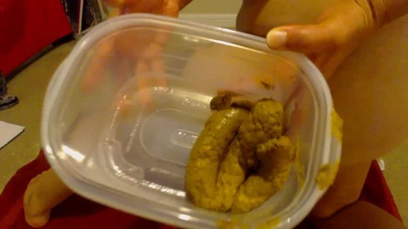 Poop in a plastic container - Anna 2024 Slave Liana FullHD
